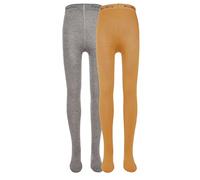 EWERS Collants bébé & enfant, pour filles et garçons, couleurs unies, coton, fabriqué en Europe, 2 paires, taille 122