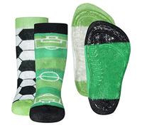 EWERS pack de 2 chaussettes de football SoftStep, chaussettes avec semelle en caoutchouc antidérapante pour garçons, 2 paires de chaussettes antidérapantes pour enfants, taille 27-28