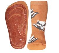 EWERS Paire de chaussettes antidérapantes avec semelle antidérapante pour garçon - Fabriquées en Allemagne - Taille 29-30, Caramel, 29-30