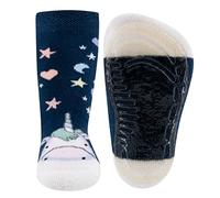 EWERS Chaussettes 'Einhorn' bleu pastel / bleu foncé / violet pastel, Taille 21-22