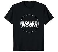 ewewerdrERA Boiler Room DJ Techno Boiler Letter T-Shirt Black XL