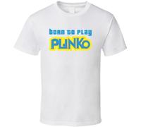 ewewerdrERA Born to Play Plinko The Price is Right Game Show Contestant TV T Shirt White L
