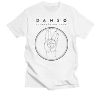 ewewerdrERA SHIL Dems Tour 2 T Shirt The Life damso bresom Tower Concert Black Rap Singer White XL