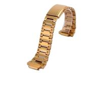ewgrkba Boîtier de montre en métal compatible avec Casio GA-2100 GA-2110, bracelet de montre personnalisé en acier inoxydable, lunette et bracelet(Gold band)