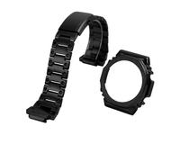 ewgrkba Boîtier et bracelet en acier inoxydable compatibles avec Casio GA2100 2110, bracelet de montre argent, noir, or(Black kit)