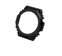 ewgrkba Boîtier et bracelet en acier inoxydable compatibles avec Casio GA2100 2110, bracelet de montre argent, noir, or(Black case)