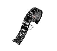 ewgrkba Bracelet de montre avec boîtier en céramique compatible avec les montres Armani AR1451, AR1452, AR1400, AR1410, AR70002, bracelet for homme 22 mm et 24 mm, boucle déployante(AR-1410 strap)