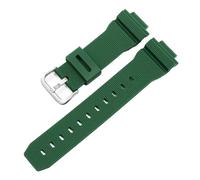 ewgrkba Bracelet de montre compatible avec Casio G-Shock GM-2100 GM-S2100 GA-2100 GM-5600/GA5600, bracelet de sport en silicone for homme(Green Silver)