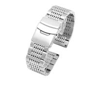 ewgrkba Bracelet de montre en acier inoxydable compatible avec les montres Seiko Prospex, chaîne en acier et bracelet en acier massif argenté noir de 22 mm for homme.(3110-silver,22mm)