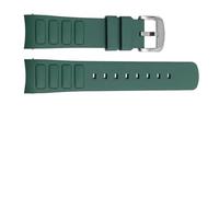 ewgrkba Bracelet de montre en caoutchouc compatible avec Mido Multifort TV M049.526, 22 mm, interface incurvée M049, accessoires de montre en silicone(Green-silver)