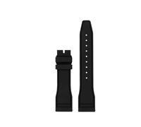 ewgrkba Bracelet de montre en caoutchouc fluoré à dégagement rapide, compatible avec les montres IWC Big Pilot Portofino TOP 171820, bracelet en caoutchouc 20 21 22(Black no buckle,Width 21mm)