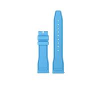 ewgrkba Bracelet de montre en caoutchouc fluoré à dégagement rapide, compatible avec les montres IWC Big Pilot Portofino TOP 171820, bracelet en caoutchouc 20 21 22(Light blue no,Width22mm)