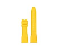 ewgrkba Bracelet de montre en caoutchouc fluoré à dégagement rapide, compatible avec les montres IWC Big Pilot Portofino TOP 171820, bracelet en caoutchouc 20 21 22(Yellow no buckle,Width22mm)