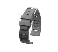 ewgrkba Bracelet de montre en caoutchouc fluoré Super Ocean for homme, à dégagement rapide, souple, compatible avec Breitling Avenger, 20 mm, 22 mm, fermoir à ardillon(A Gray silver,20mm)