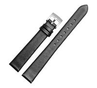 ewgrkba Bracelet de montre en cuir véritable for femme, compatible avec Casio, Fossil, Tissot, Armani, 10 mm, 12 mm, 14 mm, 16 mm, 18 mm, rose, rouge, blanc, bleu(B Black tabby steel,18mm)