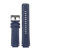 ewgrkba Bracelet de montre en nylon for montre Casio G-Shock GW-M5610 DW5600 DW5700 DW6900 GA110 GA100, petit bracelet carré en cuir de vache, ouverture convexe 16 mm(Blue black)
