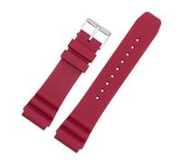ewgrkba Bracelet de montre en silicone 22 mm for homme, compatible avec Citizen Green Water Ghost AW1598 AI7009 BN0193, CASIO Seiko, avec boucle ardillon(Red)