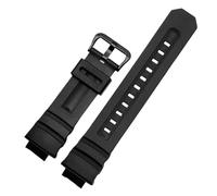 ewgrkba Bracelet de montre en silicone compatible avec Casio, bracelet de montre en silicone for homme Awgm100/M101 Aw-590/591/g-7700, bracelet convexe en résine de 16 mm(Black black)
