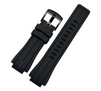 ewgrkba Bracelet de montre en silicone compatible avec Casio G-SHOCK GST-B200 GST-B200D Series Bracelet de montre for homme Accessoires de chaîne Bande de silicone en résine étanche(Black blue black)