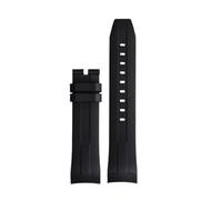 ewgrkba Bracelet de montre incurvé en caoutchouc 21 mm/22 mm, compatible avec les montres Tissot 1853 Starfish T120407A/T120417A. Compatible avec les bracelets for hommes.(Black no buckle,22mm)