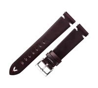 ewgrkba Bracelet de montre vintage en cuir pleine fleur 18 mm compatible avec Casio A168wAE-1200/1300 F91w A159 F105 A158 A169 F91w SGW-300(Wine red)