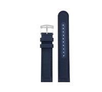 ewgrkba Bracelet en nylon for extérieur, série 819.11.6092, phase lunaire/mer étoilée/blanche, noir, kaki, vert, bleu, 20 mm(A Blue silver)