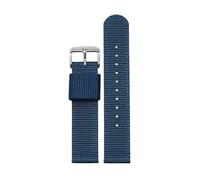 ewgrkba Bracelet En Toile En Nylon Compatible avec Casio 3744 MTP Strap MTP-M305 1183 V006 V001 Square Moon Bracelet MTP M035 Watch Band 20mm Noir Bleu, 20mm
