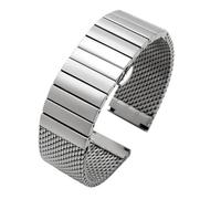 ewgrkba Bracelet Milan en maille requin 20, 22, 24 mm, compatible avec Hamilton, Omega, Breitling, Citizen, Seiko, bracelet en acier inoxydable, bracelet en métal massif(G29-05 silver,24mm)