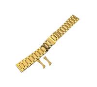 ewgrkba Bracelets de montre de luxe en acier inoxydable compatibles avec Longines Compatible avec Seiko Compatible avec les montres Casio Omega Le bracelet s'adapte à n'importe quelle montre Argent Or