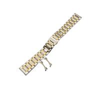 ewgrkba Bracelets de montre de luxe en acier inoxydable compatibles avec Longines Compatible avec Seiko Compatible avec les montres Casio Omega Le bracelet s'adapte à n'importe quelle montre Argent Or