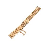 ewgrkba Bracelets de montre de luxe en acier inoxydable compatibles avec Longines Compatible avec Seiko Compatible avec les montres Casio Omega Le bracelet s'adapte à n'importe quelle montre Argent Or