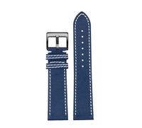 ewgrkba Compatible avec le bracelet de montre Breitling Avenger Deep Dive Sea Wolf Yellow Wolf en nylon, série Super Ocean, ceinture inférieure 22 mm(Blue white black)