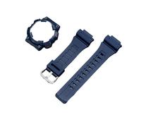 ewgrkba Compatible avec le bracelet de montre Casio AQ-S810 en résine de silicone modifiée, boîtier étanche, bracelet de montre de sport AQ-S810, noir, bleu, vert, blanc(Blue-White)