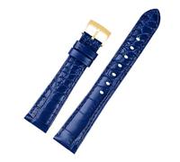 ewgrkba Compatible Avec Les Montres Swarovski 5547642, 5452498 Et 5452501 Green Blue Water Ghost For Femme, Bracelet En Cuir Rouge De Qualité Supérieure, 17 Mm, Rose Et Rapide(Blue gold)