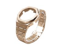 ewgrkba Kit de modification compatible avec Casio GA-2100 GMA-S2100 GM-2100, boîtier de montre for homme en acier inoxydable, bracelet de rechange en métal(Rose Set,GMA-S2100)