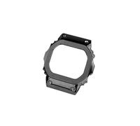 ewgrkba Kit de modification G-Refit GM5600, boîtier en acier inoxydable, bracelet compatible avec Casio GM-5600, bracelet métallique, bracelet de montre for homme G-Shock + outils(Black case)