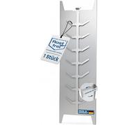 EWH Planche à saumon flammé en acier inoxydable - Avec poignée réversible pour une rotation sans effort à 180 ° - Maintien parfait grâce aux arêtes moulées - Durable, inoxydable et facile à nettoyer