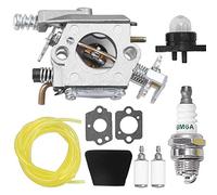 Ewillownm Compatible avec carburateur pour tronçonneuse Poulan 1950 2050 2150 2375 Wild Thing 2375LE Walbro WT 89 891 WT-324 Zama C1U-W8 C1U-W14 Carburateur 545081885 Carb