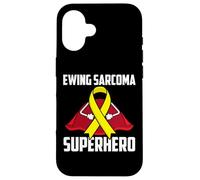 Ewing Sarcome Superhero Survivor Warrior Chemo Fighter Coque pour iPhone 16