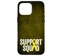 Ewing's Sarcome Support Squad Ruban de Sensibilisation Jaune Coque pour iPhone 16 Pro Max