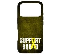 Ewing's Sarcome Support Squad Ruban de Sensibilisation Jaune Coque pour iPhone 17 Pro