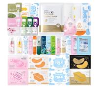 ewku Ensembles et kits de soins de la peau - Ensemble complet de soins de la peau pour adolescentes et femmes - Ensemble de soins de la peau de voyage