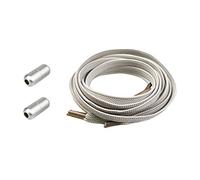 Ewleguzka Lacets élastiques sans attache pour chaussures de course athlétiques, 00- Gris avec une boucle argentée, 160
