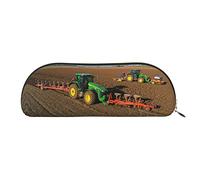 EWMAR Trousse à crayons portable en cuir imprimé tracteur ferme pour adolescents garçons et filles, doré, Taille unique, Sac à dos enfant