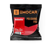 Ewocar MediumRed Tampon de polissage 175 x 25/150 - Spécialement conçu pour le polissage One Cut One Step 2 en 1, élimine les hologrammes, finition en une étape, qualité professionnelle pour
