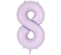 EWODEIEW Ballon chiffre 8 éclairage violet, ballon chiffre 8 feuille de 40 pouces, ballon 8 anniversaire décoration fille ballon géant 8 feuille pour fille garçon anniversaire fête décoration