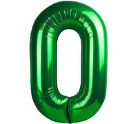 EWODEIEW Ballons Chiffres 0 Vert Foncé, Ballon 0 de 40 Pouces en Aluminium, Ballon 0. Décoration d’Anniversaire pour Fille, Ballon Géant en Aluminium 0 pour Fille et Garçon, Décoration pour