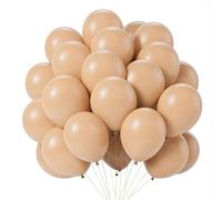 EWODEIEW Luftballons Aprikose, 60 Stück 10 Zoll Apricot Latex Ballons,Matt Beige Nude Helium Luftballon,Luftballon Girlande Partyballon für Geburtstag Babyparty Hochzeit Party Deko