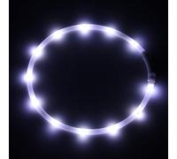 Ewolee LED Collier Lumineux pour Chiens, Chargement par USB avec 3 Modes déclairage, Longueur Réglable, pour Les Petits Grands Chiens de Taille Moyenne