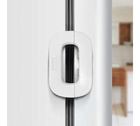 Ewolee Verrou de Sécurité pour Enfants, Serrure de Porte du Réfrigérateur, pour Bébés et Enfants Verrou de Congélateur Verrou pour Armoires de Cuisine, Tiroirs, Réfrigérateur, Congélateur (Blanc)